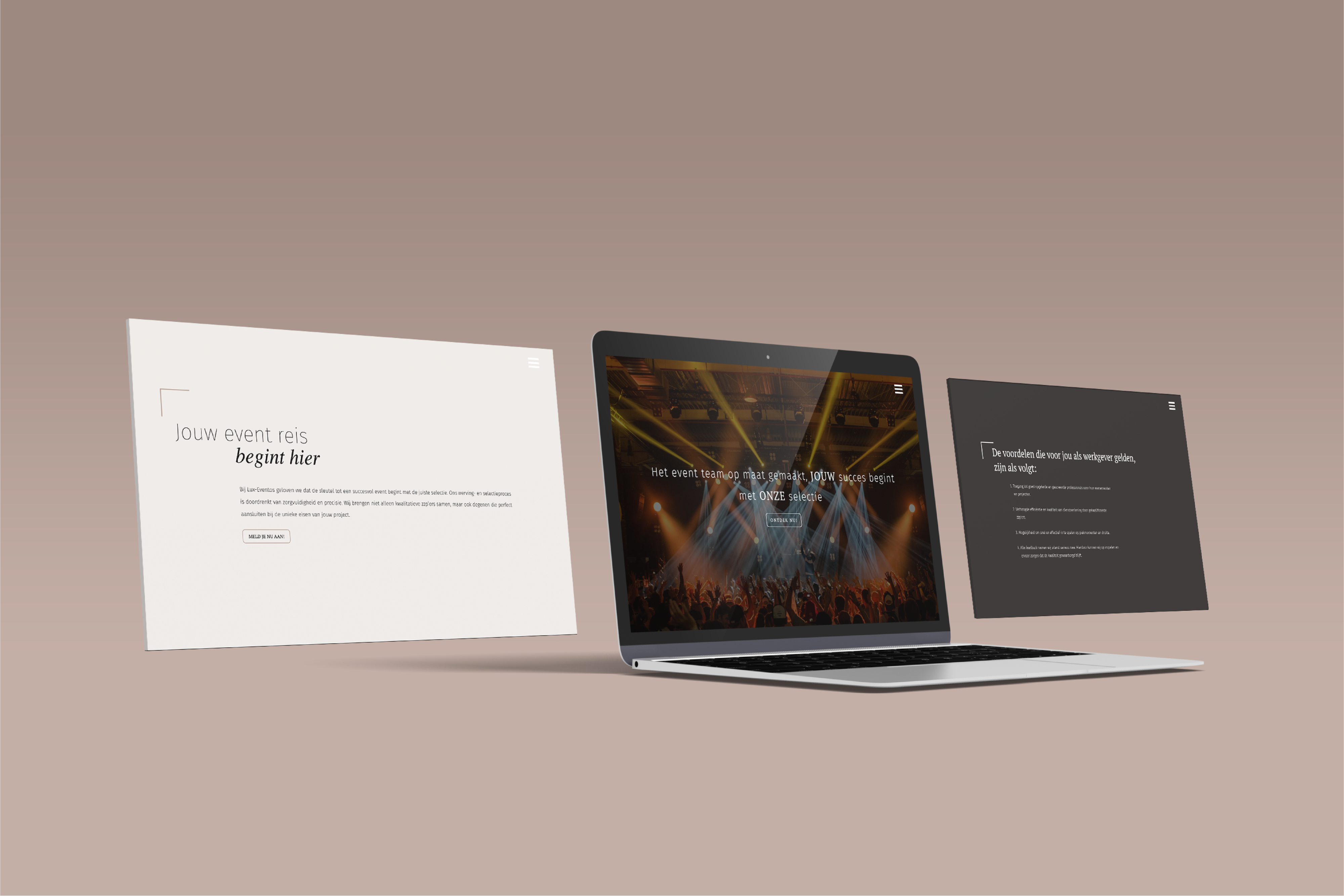 Lux Eventos Impressie Website